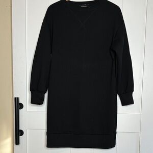Black Long Sleeve Sweatshirt Dress Size Small